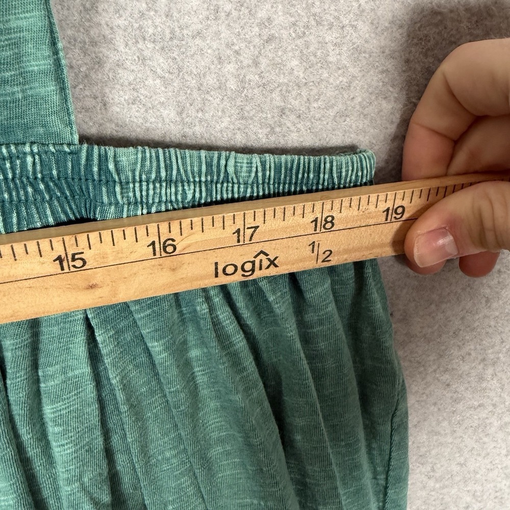 Free People Intimately Romper Womens XS Green Washed Casual Oversized Stretchy - Picture 5 of 9